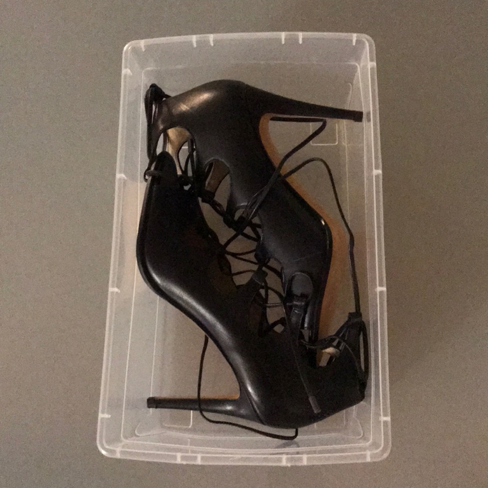 NWOT Coach black leather heels